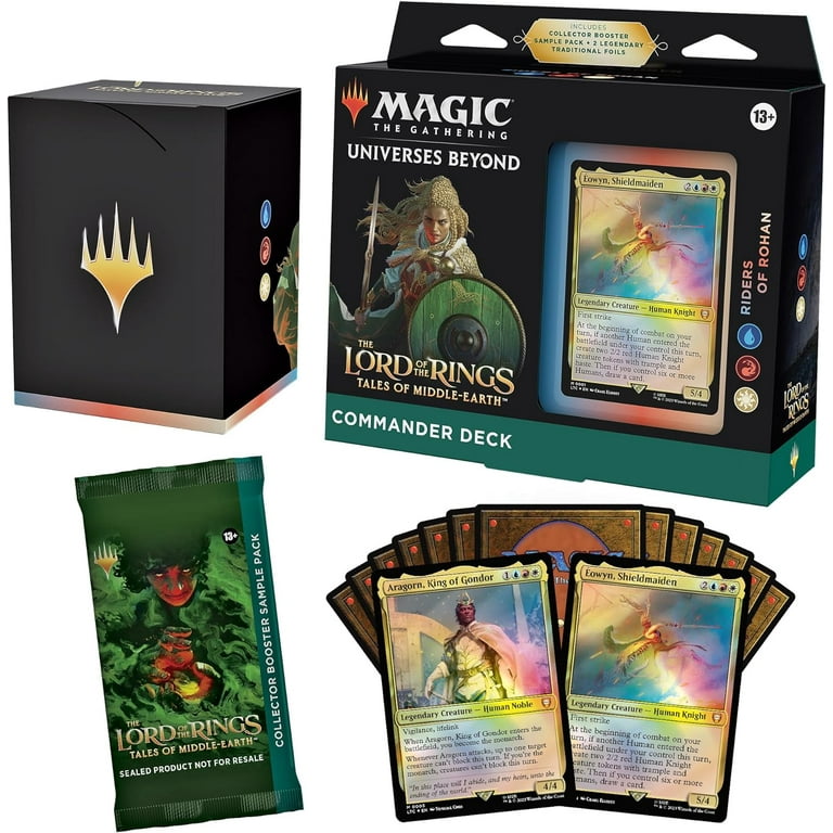 mtg rohan commander deck Riders of Upgrade Etched Display Commander Riders of Rohan Upgrade -