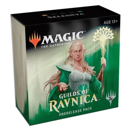 Magic The Gathering: MTG: Guilds of Ravnica Prerelease Pack Selesnya (Pre-Release Promo + 6 Boosters + d20 Spindown Counter) Kit