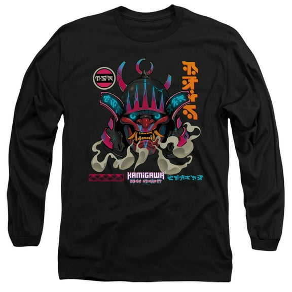 Magic The Gathering MTG ND Mask Unisex Adult Long-Sleeve T Shirt (X-Large) Black