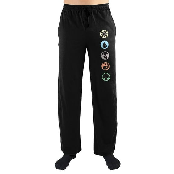 Magic The Gathering Men's Mana Symbols Lounge Sleep Pajama Pants (2XL)