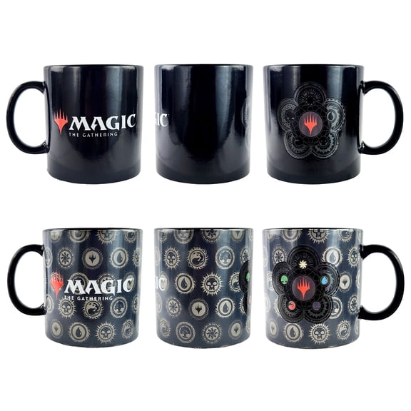 Magic The Gathering Mug 15 oz Ceramic Heat Changing Planeswalker Design Coffee Cup