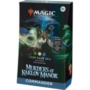 Magic The Gathering Murders at Karlov Manor Commander Deck - Deep Clue Sea 100-Card Deck, 2-Card Collector Booster Sample Pack + Accessories