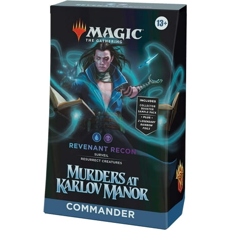 Magic: The Gathering Murders at Karlov Manor Commander Deck - Revenant Recon (100-Card Deck, 2-Card Collector Booster Sample Pack + Accessories)