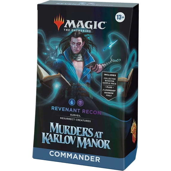 Magic: The Gathering Murders at Karlov Manor Commander Deck - Revenant Recon (100-Card Deck, 2-Card Collector Booster Sample Pack + Accessories)