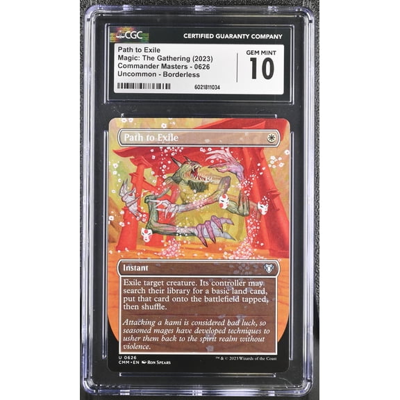 Magic: The Gathering Path to Exile Commander Masters Borderless Uncommon GEM MINT 10 2023