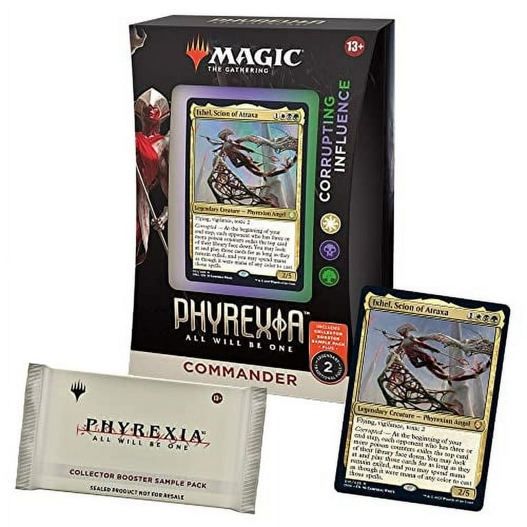 Magic: The Gathering Phyrexia Commander Deck + Collector Booster Pack, MTG Card Set with Box - Walmart.com Magic: The Gathering Phyrexia Commander Deck + Collector Booster Pack, MTG Card Set with Box - Walmart.com