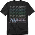 thumbnail image 1 of Magic The Gathering T-Shirt Retro Logo Repeat Unisex Graphic Tee For Men & Women, 1 of 7