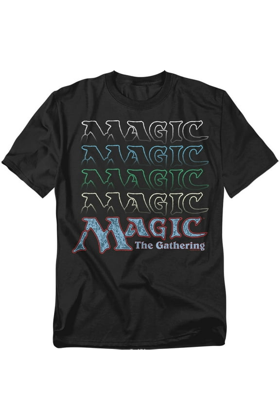 Magic The Gathering T-Shirt Retro Logo Repeat Unisex Graphic Tee For Men & Women