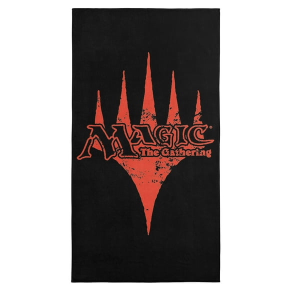 Magic The Gathering Retro Orange Logo Microfiber Beach Towel 30x60 inches