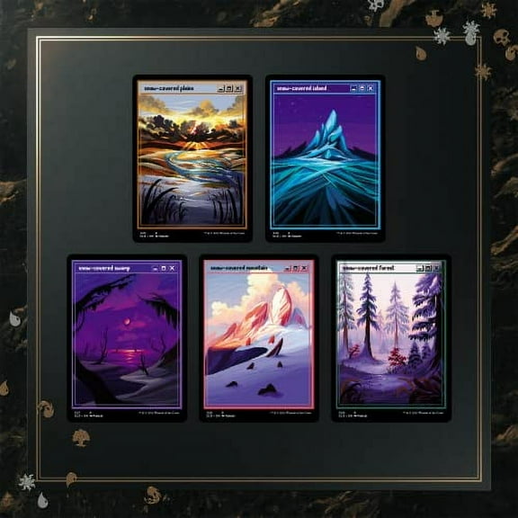 Magic: The Gathering TCG - Secret Lair Drop Series - PixelSnowLands.jpg - Foil Edition [Card Game, 2 Players]