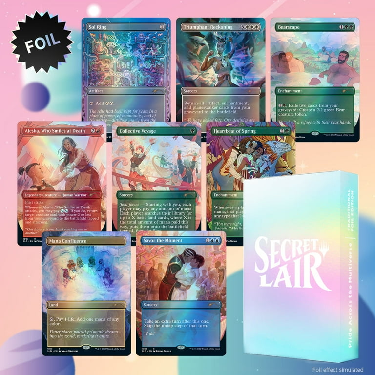 Magic The Gathering Secret Lair: Pride Across The Multiverse Magic The Gathering Secret Lair: Pride Across The Multiverse