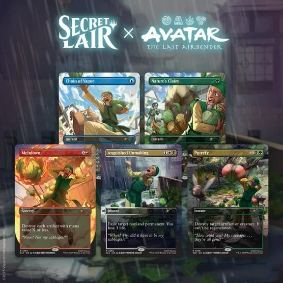 Magic The Gathering Secret Lair x Avatar: The Last Airbender - My Cabbages! (Foil Edition)