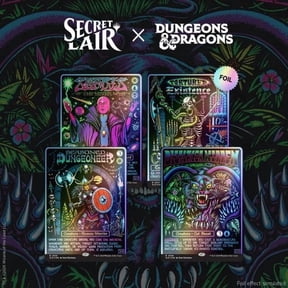 Magic: The Gathering Secret Lair x Dungeons & Dragons: Black Lights & Dark Dungeons Foil Edition