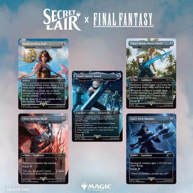 マジック:ザ・ギャザリング SecretLair x FINALFANTASY:Weapons Foil Magic The Gathering Secret Lair x Final Fantasy: Weapons