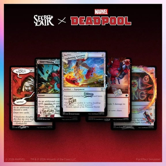 Magic: The Gathering Secret Lair x Marvel's Deadpool: I Fixed It (You're Welcome) Traditional Foil Edition