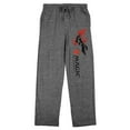 thumbnail image 1 of Magic The Gathering Silhouette With Scythe Men's Gray Heather Sleep Pajama Pants-Large, 1 of 7