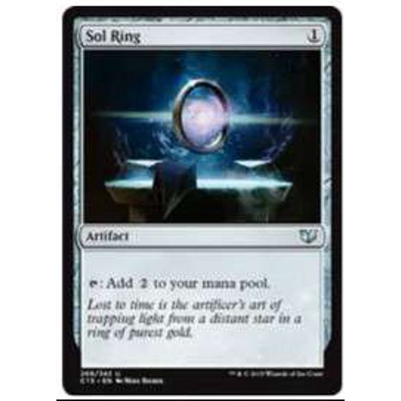 Magic The Gathering Sol Ring Single-Sided Fleece Blanket
