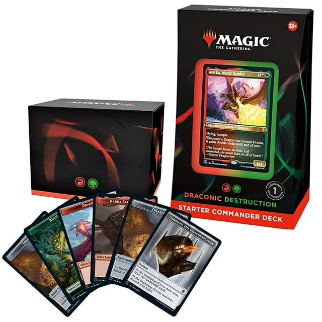 Magic: The Gathering Starter Commander Deck – Draconic Destruction (Red ...