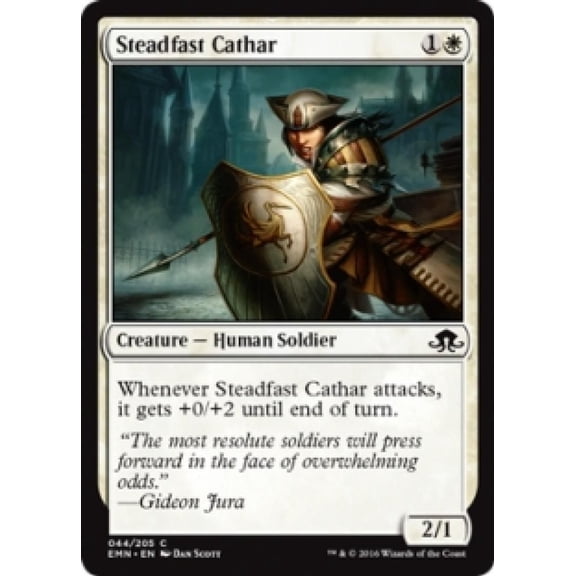 Magic: The Gathering Steadfast Cathar 044/205 Eldritch Moon Near Mint Ungraded English Trading Card