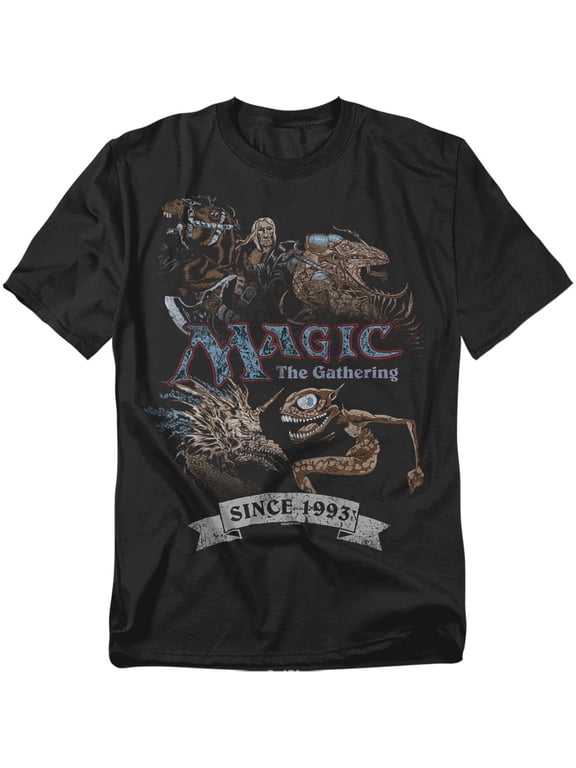 Magic The Gathering T-Shirt Four Pack Retro Unisex Graphic Tee for Men & Women