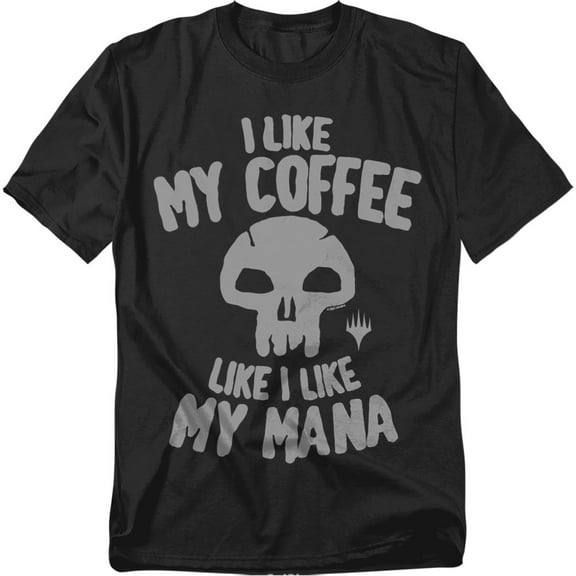 Magic The Gathering T-Shirt The Black Mana Unisex Graphic Tee for Men & Women