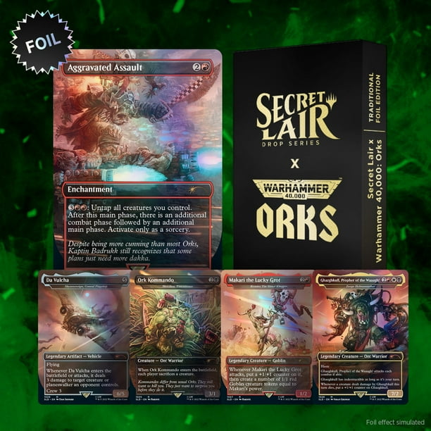 マジック：ザ・ギャザリング MTG Secret Lair x Warhammer 40,000: Orks Magic: The Gathering TCG - Secret Lair x Warhammer 40,000