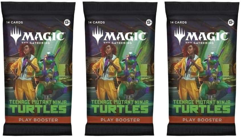 Magic The Gathering Teenage Mutant Ninja Turtles LOT of 3 PLAY Booster Packs