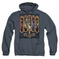 thumbnail image 1 of Magic The Gathering The Five Houses Unisex Adult Pull-Over Heather Hoodie,Navy, 3X-Large, 1 of 1