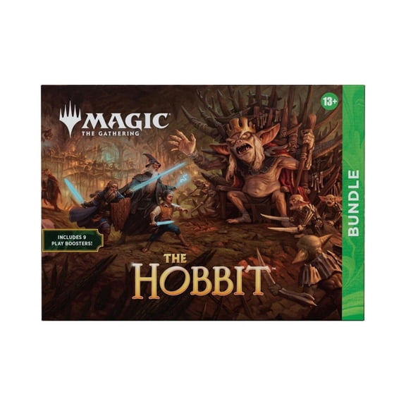 Magic: The Gathering The Hobbit Bundle with Play Boosters, Full Art Lands and Storage Box