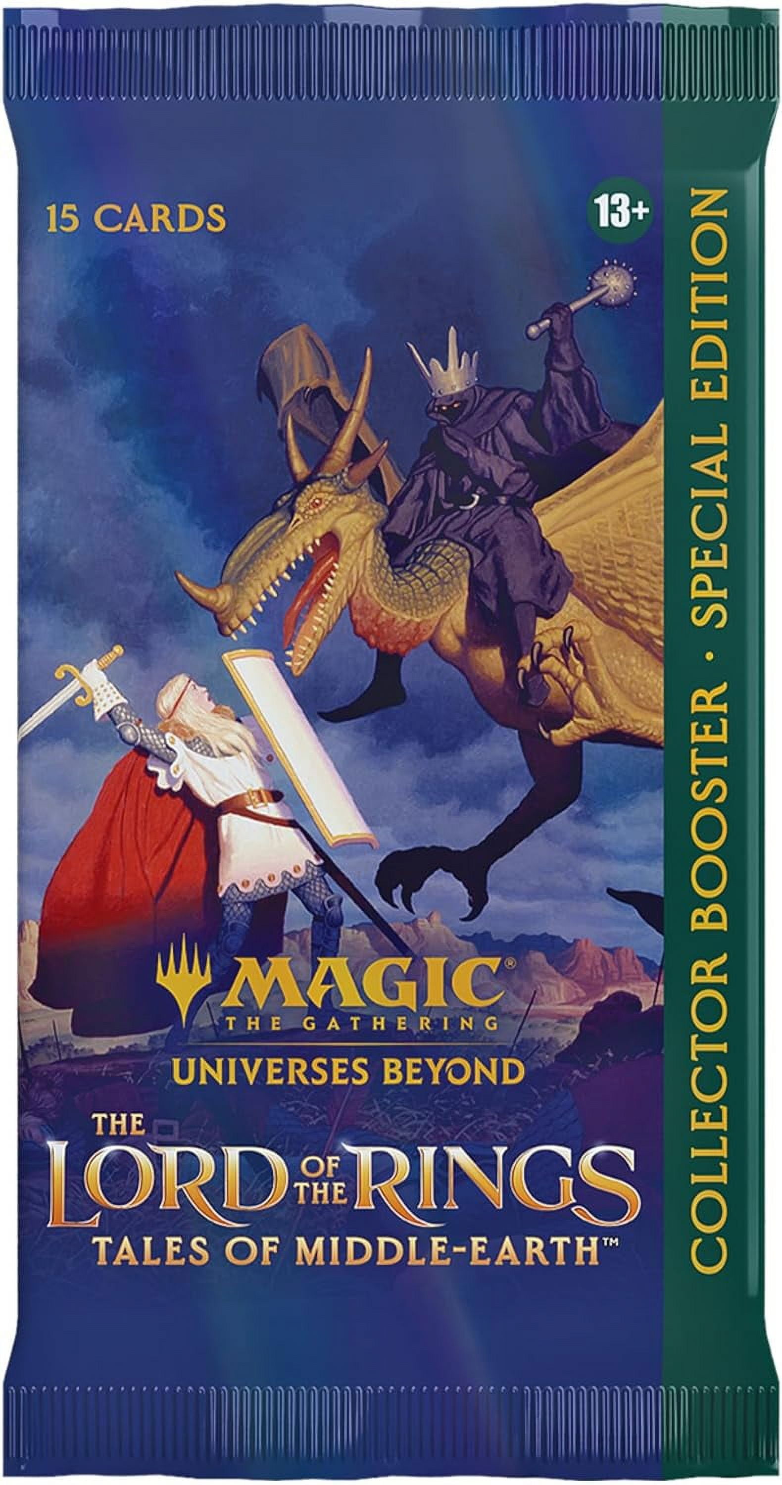 Magic: The Gathering The Lord of The Rings: Tales of Middle-Earth Special  Edition Collector Booster - 15 Magic Cards - Walmart.com