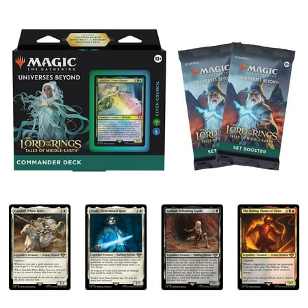 Magic: The Gathering The Lord of the Rings Commander Deck Bundle – Elven Council