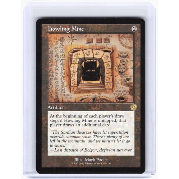 Magic: The Gathering Trading Card The Brothers' War Retro Frame Artifacts Howling Mine (Schematic) Rare #83 Non-Foil