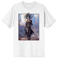 thumbnail image 1 of Magic The Gathering Woman With Sword Men's White Tshirt - 4XLB, 1 of 3