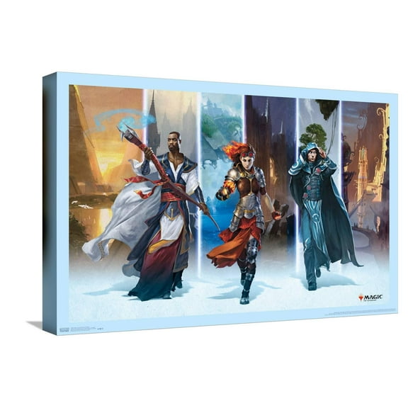 Magic: The Gathering - Worlds Canvas Wall Poster, 14.725" x 22.375"