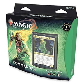 Magic: The Gathering Zendikar Rising Commander Deck  Land's Wrath | 100 Card Ready-to-Play Deck | 1 Foil Commander | Red-Green-White
