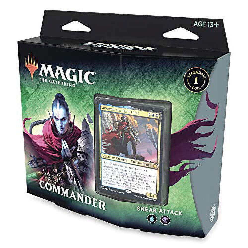 Magic: The Gathering Zendikar Rising Commander Deck  Sneak Attack | 100  Card Ready-to-Play Deck | 1 Foil Commander | Blue-Black - Walmart.com