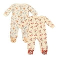 thumbnail image 1 of Disney Clothes Baby Boys 2-Pack Quilted Footed Coveralls - Mickey Mouse, Winnie the Pooh and Dumbo (0/3M-6/9M), 1 of 8