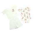 thumbnail image 1 of Disney Clothes Baby Boys 3-Piece Short Set – The Lion King T-Shirt, Bodysuit & Shorts (Green/White) – 6/9M, 1 of 4