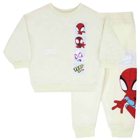 Disney Clothes Baby Boys Pant Set – Spiderman, Mickey Mouse, Spidey & Friends, Cars, Winnie the Pooh & Toy Story Outfit Set with Long Sleeve Top & Pants (12M–24M)