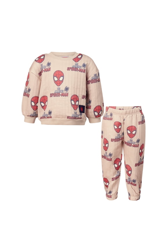 Clothes Baby Boys Quilted Fleece Outfit Set Sweatshirt & Pants Mickey Mouse, Pooh, Toy Story, Lion King, Marvel & Star Wars (12M–24M)