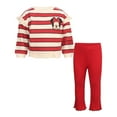 thumbnail image 1 of Disney Clothes Baby Girls 2-Piece Outfit Set– Long Sleeve Ruffle Top and Pants Set Minnie Mouse, Stitch & Toy Story (12M–24M), 1 of 7