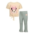 thumbnail image 1 of Disney Clothes Baby Girls 2-Piece Outfit Set – Stitch, Minnie Mouse, Jessie, Marie Short Sleeve Tee & Flare Leggings Set Infant (12M–24M), 1 of 8
