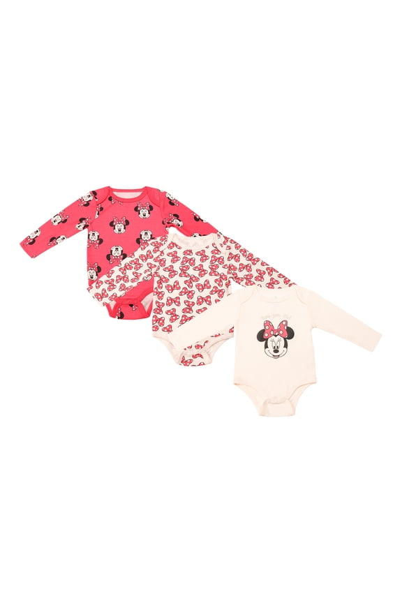 Clothes Baby Girls Bodysuit 3-Pack – Minnie Mouse & Marie from The Aristocats Onesies Newborn to Infant