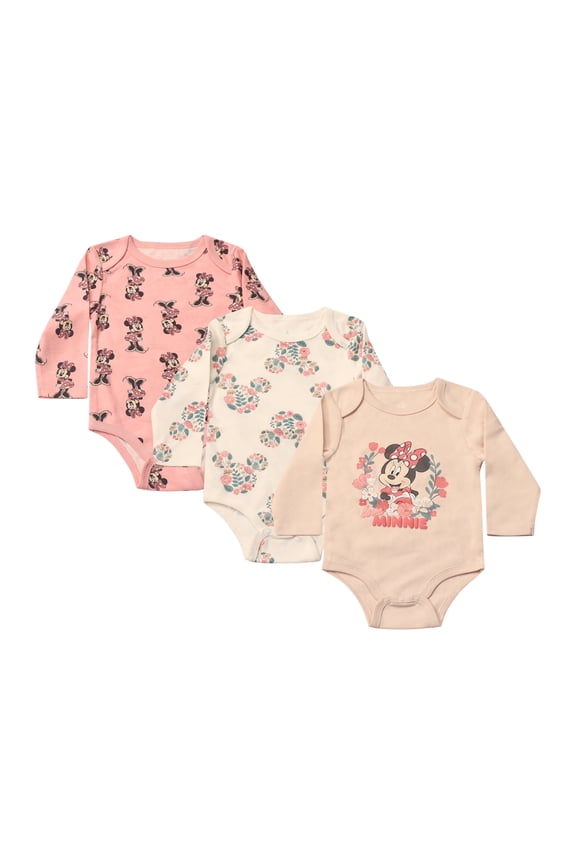 Clothes Baby Girls Bodysuit 3-Pack – Minnie Mouse & Marie from The Aristocats Onesies Newborn to Infant