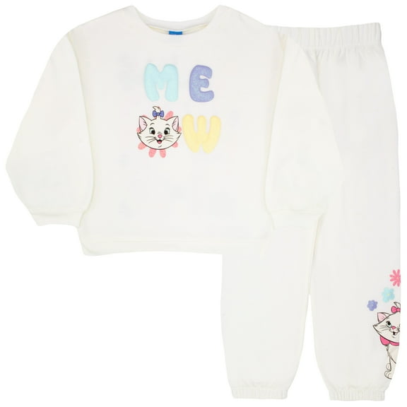 Disney Clothes Baby Girls Pant Set – Lilo & Stitch, Princess, Minnie Mouse, Aristocats Marie, Toy Story, Princess Ariel & Winnie the Pooh Outfit Set with Long Sleeve & Pants (12M–24M)