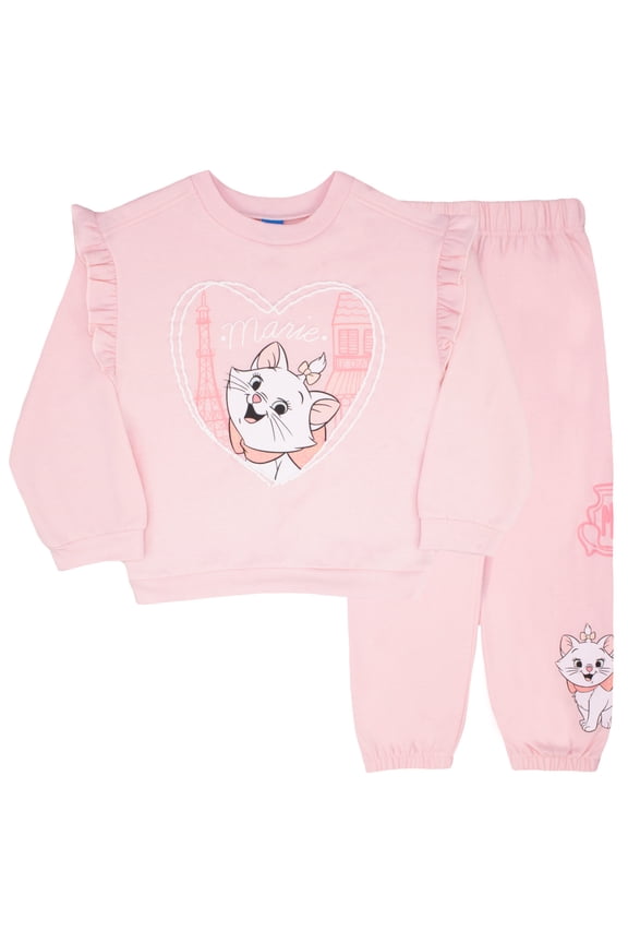Clothes Baby Girls Pant Set – Lilo & Stitch, Princess, Minnie Mouse, Aristocats Marie, Toy Story, Princess Ariel & Winnie the Pooh Outfit Set with Long Sleeve & Pants (12M–24M)