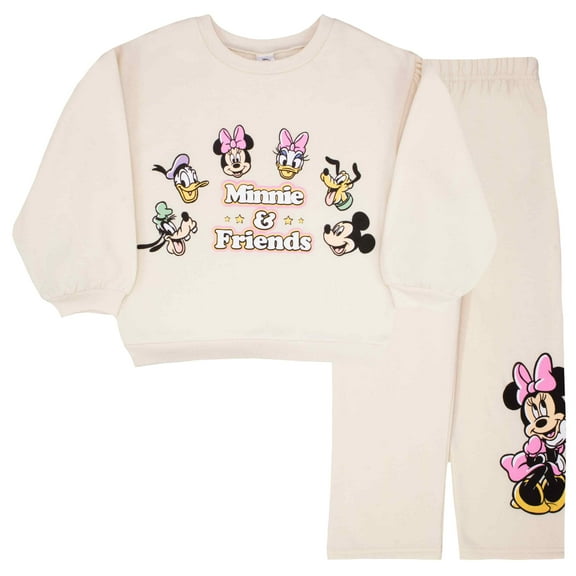Disney Clothes Baby Girls Pant Set – Lilo & Stitch, Princess, Minnie Mouse, Aristocats Marie, Toy Story, Princess Ariel & Winnie the Pooh Outfit Set with Long Sleeve & Pants (12M–24M)