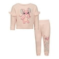 thumbnail image 1 of Disney Clothes Baby Girls Sweatshirt & Pants Set – Marie, Lilo & Stitch, and Minnie Mouse Outfit Set (12M–24M), 1 of 7
