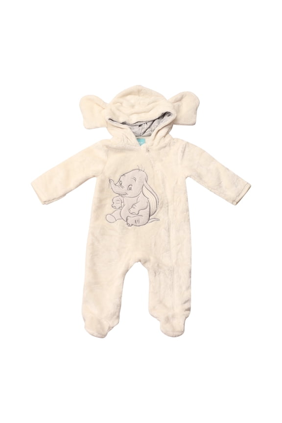 Clothes Baby Boy Hooded Pram Suit - Newborn Fleece Coverall Footies with Ears Mickey Mouse, Winnie the Pooh, and Dumbo Infant (0/3M–6/9M)