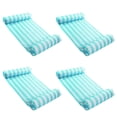 thumbnail image 1 of Magic Time International Inflatable Hammock Pool Float, Teal (4 Pack), 1 of 4